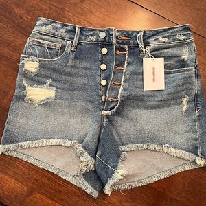 Good American Good Girlfriend High Rise Denim Short size 10/30